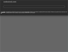 Tablet Screenshot of codesend.com